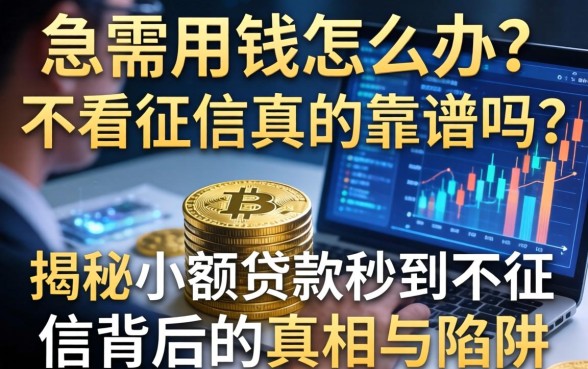 急需用钱怎么办？不看征信真的靠谱吗？揭秘小额贷款秒到不征信背后的真相与陷阱