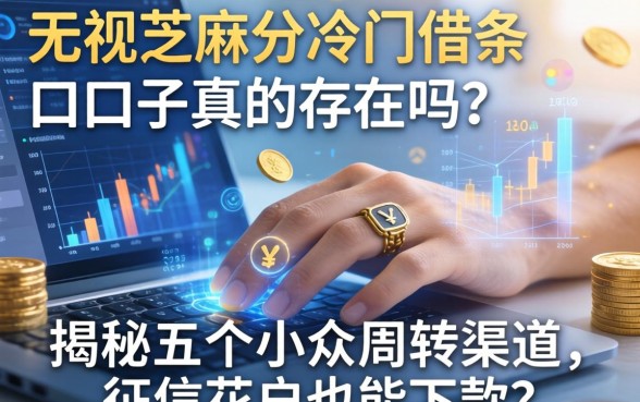 无视芝麻分的冷门借条口子真的存在吗？揭秘五个小众周转渠道，征信花户也能下款？