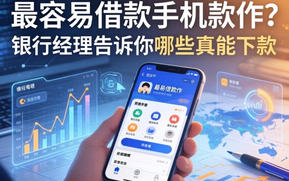 最容易借款的手机软件？银行经理告诉你哪些真能下款