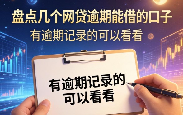 盘点几个网贷逾期能借的口子，有逾期记录的可以看看