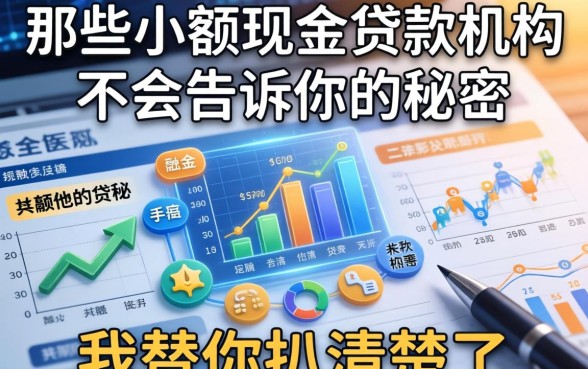 那些小额现金贷款机构不会告诉你的秘密，我替你扒清楚了