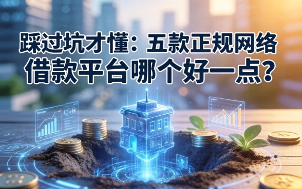 踩过坑才懂：五款正规网络借款平台哪个好一点？