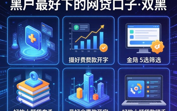 黑户最好下的网贷口子双黑，筛选5个比较好的小额贷款软件