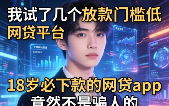 我试了几个放款门槛低的网贷平台，18岁必下款的网贷app竟然不是骗人的