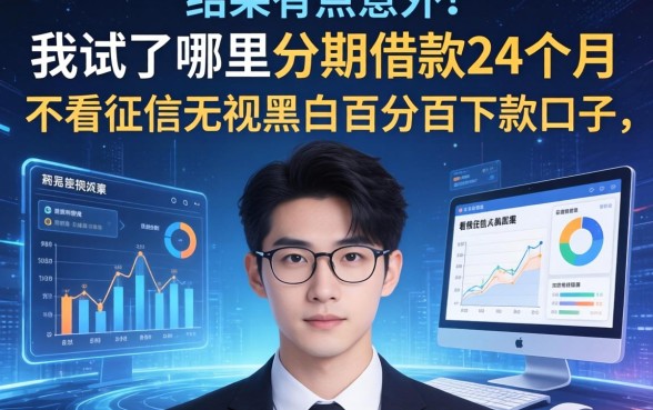 我试了哪里分期借款24个月和不看征信无视黑白百分百下款口子，结果有点意外