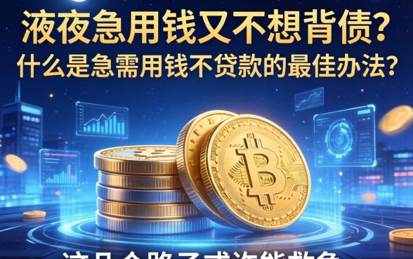 深夜急用钱又不想背债？什么是急需用钱不贷款的最佳办法？这几个路子或许能救急