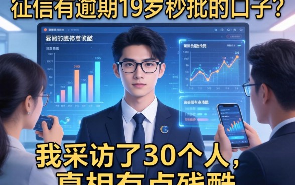 征信有逾期19岁秒批的口子？我采访了30个人，真相有点残酷