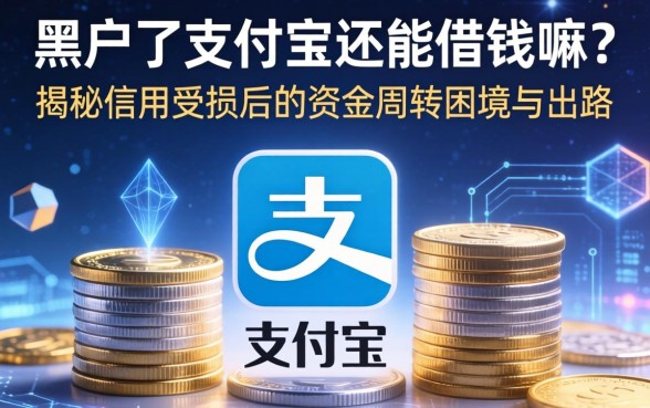 黑户了支付宝还能借钱嘛？揭秘信用受损后的资金周转困境与出路
