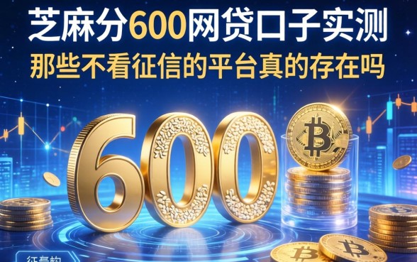 芝麻分600网贷口子实测，那些不看征信的平台真的存在吗