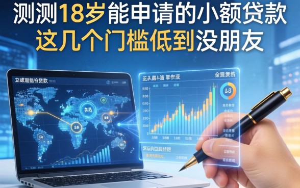 实测18岁能申请的小额贷款，这几个门槛低到没朋友
