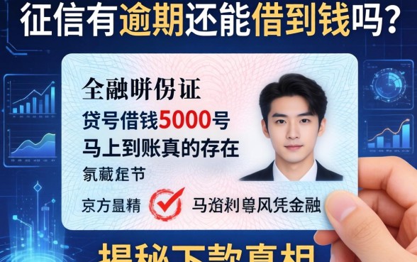 征信有逾期还能借到钱吗？身份证号借钱5000马上到账真的存在吗？揭秘下款真相