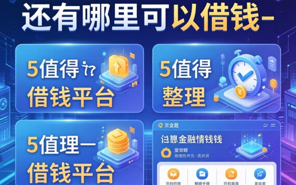 还有哪里可以借钱-，整理5个值得信赖的借钱平台
