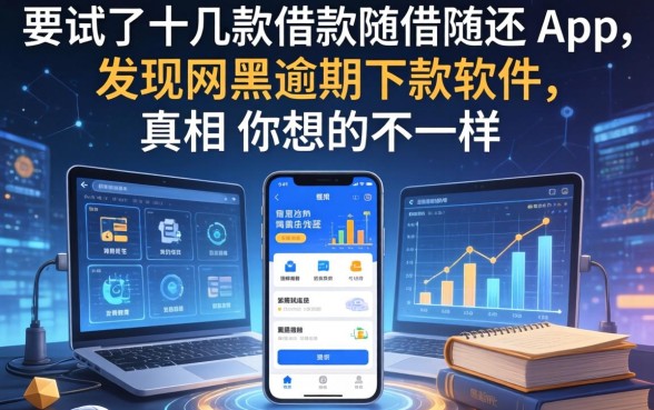 我试了十几款借款随借随还的app，发现网黑逾期下款软件的真相和你想的不一样