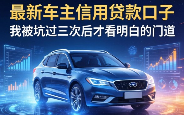 最新车主信用贷款口子：我被坑过三次后才看明白的门道