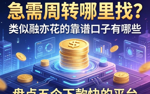 急需周转哪里找？类似融亦花的靠谱口子有哪些？盘点五个下款快的平台