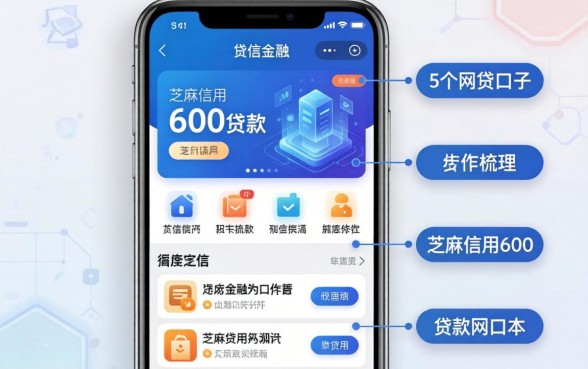 类似捷信金融app一样的网贷口子，梳理5个芝麻信用600贷款软件