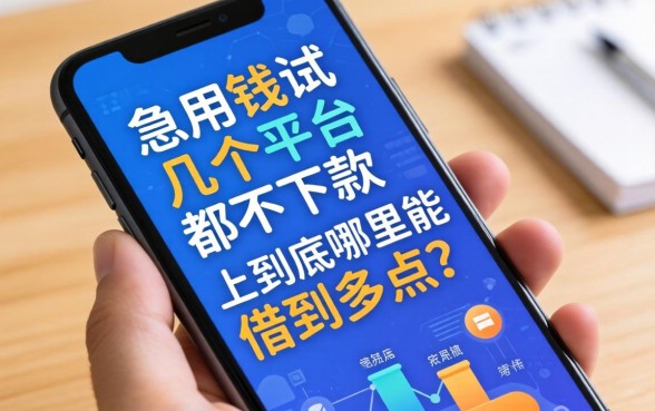 急用钱试了好几个平台都不下款，手机上到底哪里能借到多点？