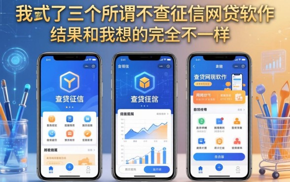 我试了三个所谓不查征信的网贷软件，结果和我想的完全不一样