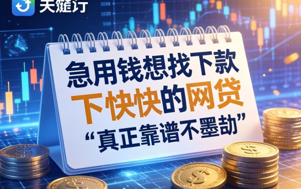 急用钱想找下款快的网贷，哪些平台真正靠谱不墨迹？