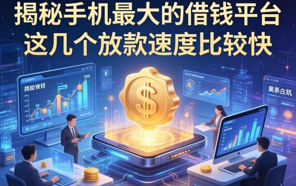 揭秘手机最大的借钱平台，这几个放款速度比较快