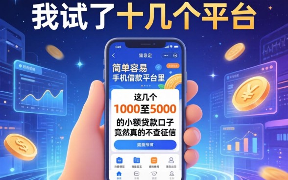 我试了十几个平台，发现简单容易手机借款平台里，这几个1000至5000的小额贷款口子竟然真的不查征信