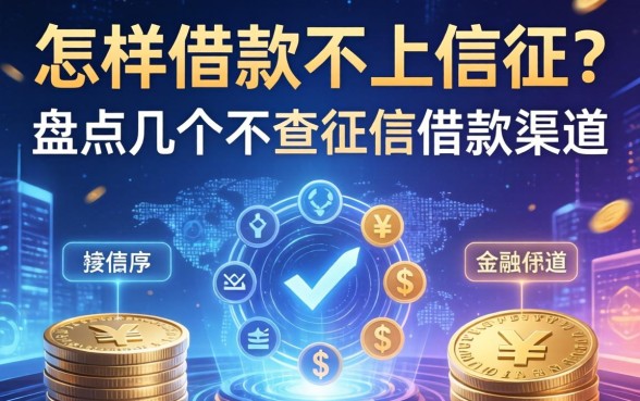 怎样借款不上征信？盘点几个不查征信的借款渠道