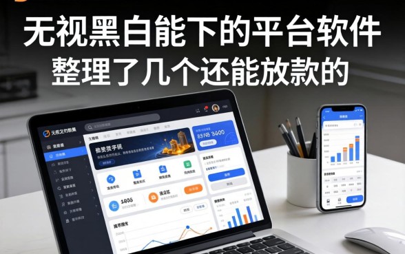 无视黑白能下的平台软件：整理了几个还能放款的