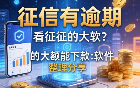 征信有逾期不看征信的大额能下款的软件整理分享