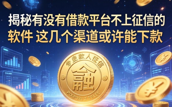 揭秘有没有借款平台不上征信的软件，这几个渠道或许能下款