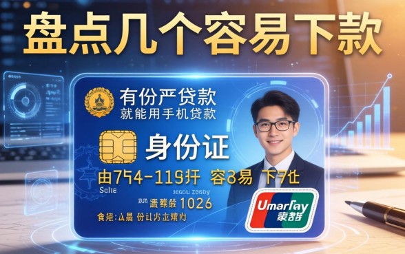 有银行卡身份证就能用手机贷款，盘点几个容易下款的