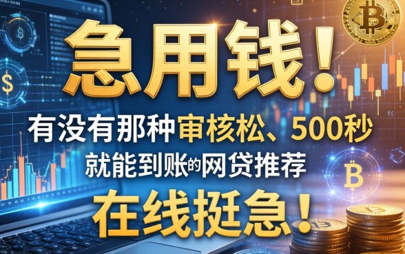 急用钱！有没有那种审核松、500秒就能到账的网贷推荐？在线等挺急的