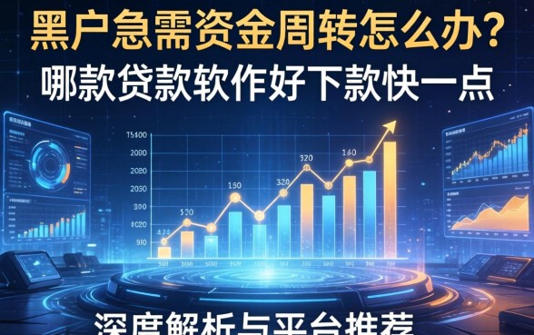 黑户急需资金周转怎么办？哪款贷款软件好下款快一点？深度解析与平台推荐