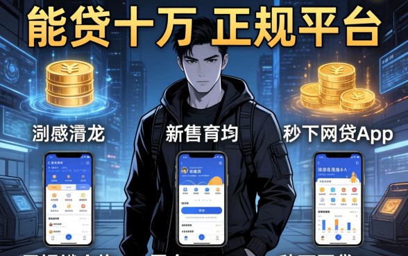 能贷十万的正规平台，罗列五个无视黑白100%秒下网贷app