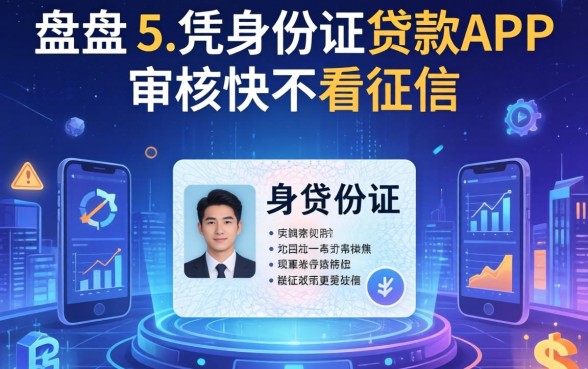 盘点5个凭身份证贷款app，审核快不看征信