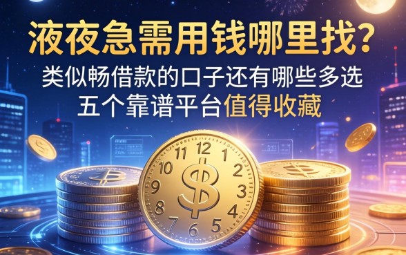 深夜急需用钱哪里找？类似畅借款的口子还有哪些？这五个靠谱平台值得收藏