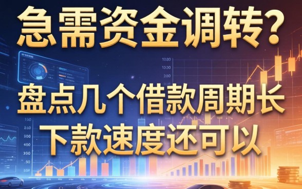 急需资金周转？盘点几个借款周期长的平台，下款速度还可以