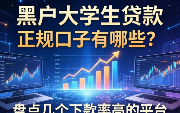 黑户大学生贷款的正规口子有哪些？盘点几个下款率高的平台