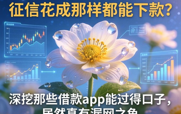 征信花成那样都能下款？深挖那些借款app能过得口子，居然真有漏网之鱼