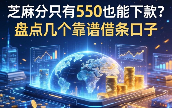 芝麻分只有550也能下款？盘点几个靠谱借条口子