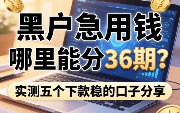 黑户急用钱哪里能分36期？实测五个下款稳的口子分享