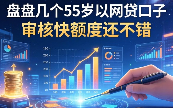盘点几个55岁以下的网贷口子，审核快额度还不错