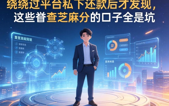 我绕过平台私下还款后才发现，这些不查芝麻分的口子全是坑