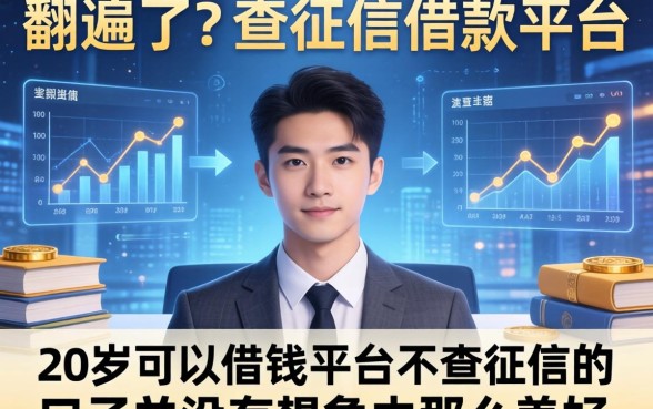 我翻遍了2026不查征信借款平台，发现20岁可以借钱平台不查征信的口子并没有想象中那么美好