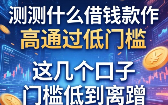 实测什么借钱软件高通过低门槛，这几个口子门槛低到离谱