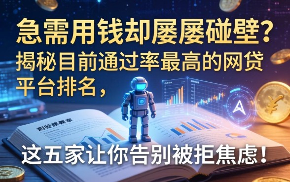 急需用钱却屡屡碰壁？揭秘目前通过率最高的网贷平台排名，这五家让你告别被拒焦虑！