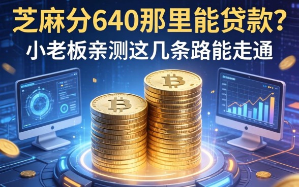 芝麻分640那里能贷款？小老板亲测这几条路能走通