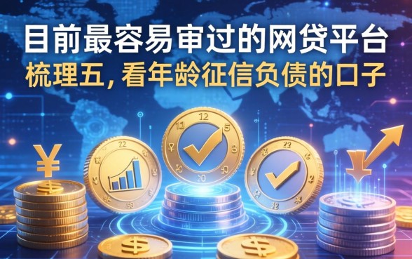 目前最容易审过的网贷平台，梳理五个不看年龄征信负债的口子