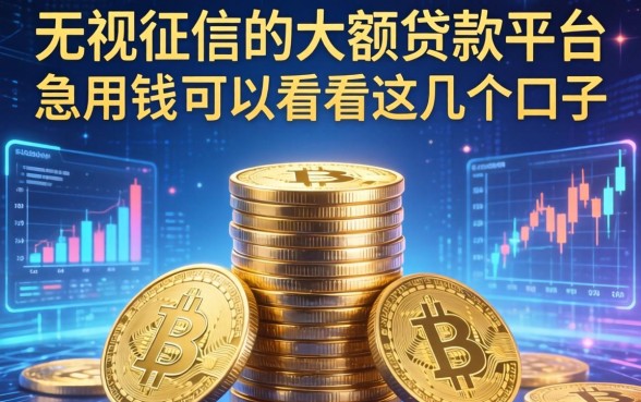 无视征信的大额贷款平台：急用钱的可以看看这几个口子