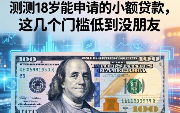 实测18岁能申请的小额贷款，这几个门槛低到没朋友