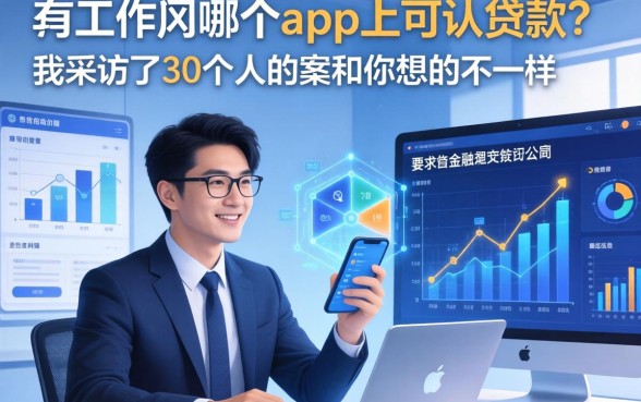 有工作在哪个app上可以贷款？我采访了30个人，答案和你想的不一样